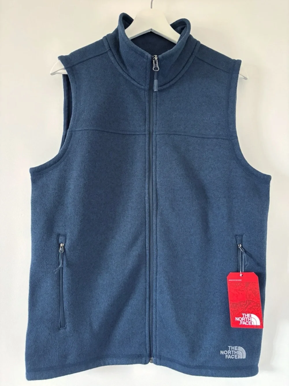 NWT The North Face Men’s Sweater Fleece Vest Urban Navy Heather Size M